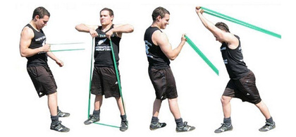 Żółta guma do ćwiczeń power band Yakimasport 100274