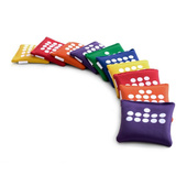 Woreczki gimnastyczne FB811-20 20szt. Cyfry i kropki