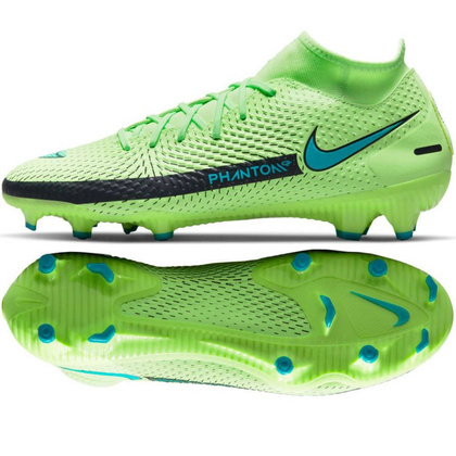 Zielone buty piłkarskie korki Nike Phantom GT Academy FG/MG CW6667 303