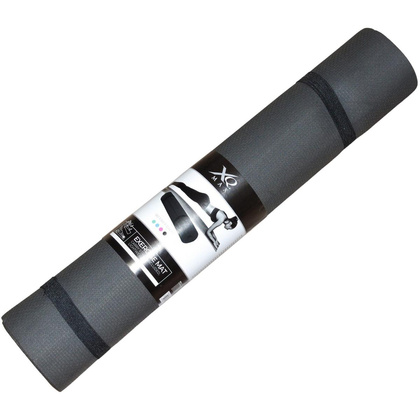 MATA FITNESS JOGA PILATES  EVA 180x60x0,4CM CZARNA