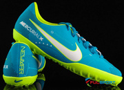 Niebiesko-żółte buty piłkarskie na orlik Nike Mercurial Victory TF 921494-400 JR