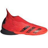 Czerwono-czarne buty halowe Adidas Predator Freak.3 LL FY7870 - Junior