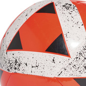 Biało-pomarańczowa piłka nożna Adidas Starlancer V CD6580