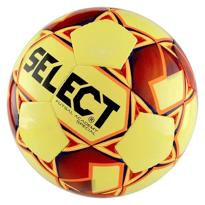 Żółto-czerwona piłka nożna halowa Select Futsal Academy Special - rozmiar 4