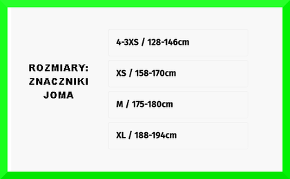 Turkusowy znacznik sportowy Joma Training Bibs 101686.010