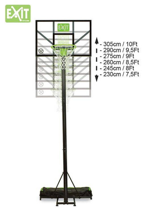 Kosz do koszykówki Exit Comet przenośny z obręczą uchylną