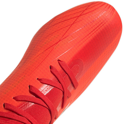 Czerwono-białe buty piłkarskie korki Adidas X Speedflow.2 FG FY3289
