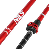 TK8601 RED KIJE TREKKINGOWE ALUMINIOWE NILS