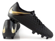 Czarne buty piłkarskie Nike Hypervenom Phantom Club FG AJ4146-090 JR