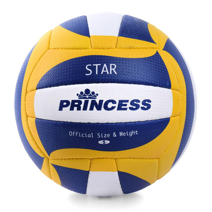 Żółto-niebieska piłka siatkowa Smj Princess STAR 5