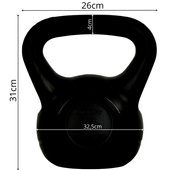 HANTLA KOMPOZYTOWA KETTLEBELL 10KG ODWAŻNIK ENERO FIT