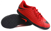 Czerwone buty piłkarskie na halę Nike Hypervenom Phade IC 852583-616 JR