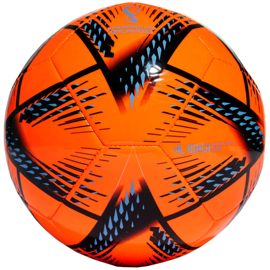 Pomarańczowa piłka nożna Adidas Al Rihla Club Fifa World Cup 2022