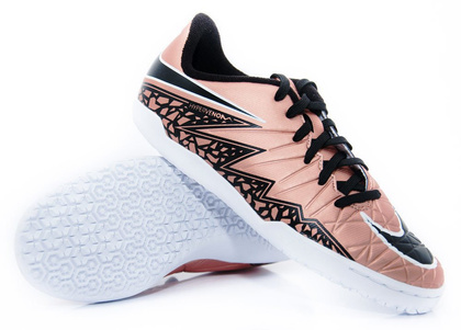 Brązowe buty piłkarskie na halę Nike Hypervenom Phelon IC 749920-903 Junior