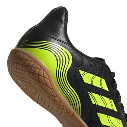 Czarno-seledynowe buty piłkarskie halówki Adidas Copa Sense.4 FX1973 - Junior
