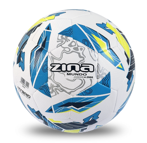 Biało-niebieska piłka nożna Zina Mundo Junior 290g 013944