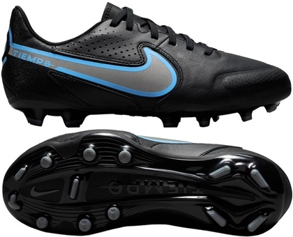 Czarne buty piłkarskie korki Nike Tiempo Legend 9 Academy DA1333 004 - Junior