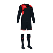 Czarno-koralowy strój bramkarski Joma Zamora VI 102248.119 - Junior