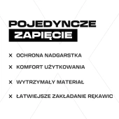 Pomarańczowo-czarne rękawice bramkarskie Football Masters Varis X Orange Fluo