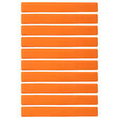 Płaskie znaczniki pola - pasy 51x6cm 10szt. jaskrawe pomarańczowe SMJ sport ZPP-O