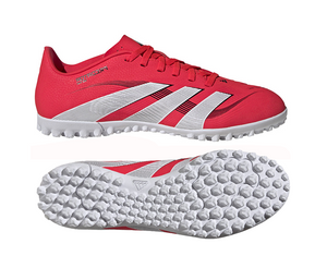 Czerwono-białe buty piłkarskie Adidas Predator League TF ID3805 - Junior