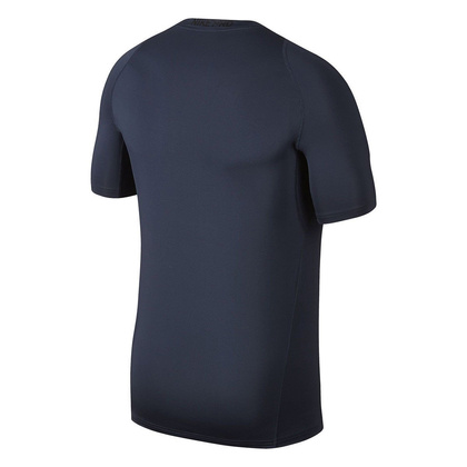 Granatowo-pomarańczowa koszulka Nike Pro Top Fitted 891612-471