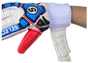 Biało-czerwone rękawice bramkarskie meczowe Select Slim Fit 77