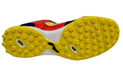 Czerwono-granatowe buty piłkarskie turfy Joma Top Flex 2106 TOPW2106TF