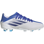 Biało-niebieskie buty piłkarskie korki Adidas X Speedflow.3 FG GW7488 - Junior