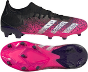 Czarno-różowe buty piłkarskie korki Adidas Predator Freak.3 FG FW7519