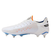 Biało-niebieskie buty sportowe wkręty Puma King Ultimate MxSG 107098 01