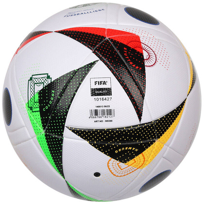Kolorowa piłka nożna Adidas Fussballliebe League Euro 2024 IN9369 + Pudełko + Pompka