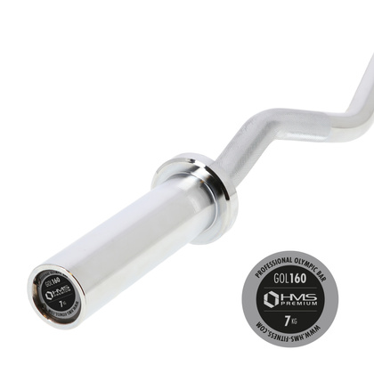 GOL160 GRYF OLIMPIJSKI ŁAMANY 8.3KG 1200MM + ZG1000 RED HMS PREMIUM