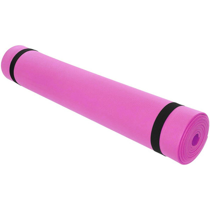 MATA FITNESS JOGA PILATES  EVA 180x60x0,4CM RÓŻOWA