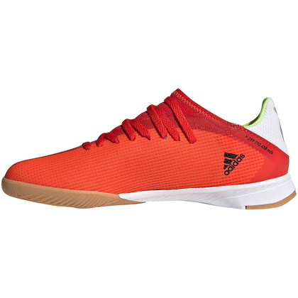 Pomarańczowo-czerwone buty halowe Adidas X Speedflow.3 FY3300