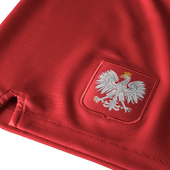 Czerwone spodenki piłkarskie Nike Breathe Stadium Away Polska 940462-611 Junior