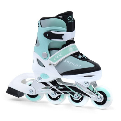 Miętowe rolki regulowane do jazdy Smj BS-901MA Girl Mint
