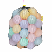 Piłki w worku suchy basen w woreczku 7cm - 50 szt. PASTELOWE
