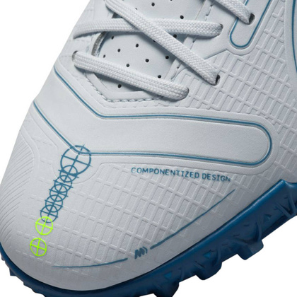 Szaro-niebieskie buty piłkarskie turfy Nike Mercurial Vapor 14 Academy DJ2863 054 - Junior