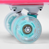 Różowa deskorolka świecąca do jazdy fiszka Smj BS-2206PL LED