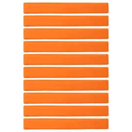 Płaskie znaczniki pola - pasy 51x6cm 10szt. jaskrawe pomarańczowe SMJ sport ZPP-O