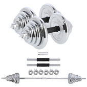 STC50 SZTANGIELKI REGULOWANE W WALIZCE CHROMOWANE 50KG HMS