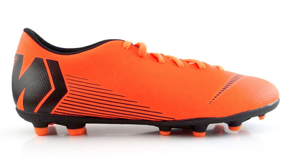 Pomarańczowo-czarne buty piłkarskie Nike Mercurial Vapor Club MG AH7378-810