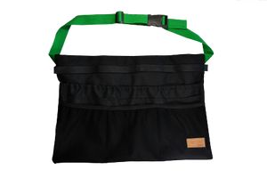 Organizer animatora duży czarny z zielonym paskiem