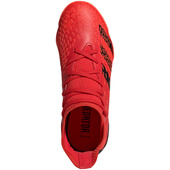 Czerwono-czarne buty piłkarskie halówki Adidas Predator Freak.3 FY6288 - Junior
