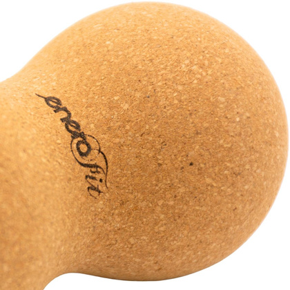 PODWÓJNA PIŁECZKA DO MASAŻU KORKOWA 7.5x15CM ENERO FIT