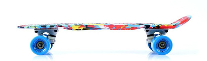 Kolorowa deskorolka fiszka Smj BS-2206 PWT Graffiti