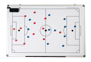 Biała tablica taktyczna do piłki nożnej 60x90 cm Yakimasport 100014