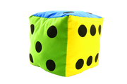 Kostka edukacyjna 10 cm - Kropki