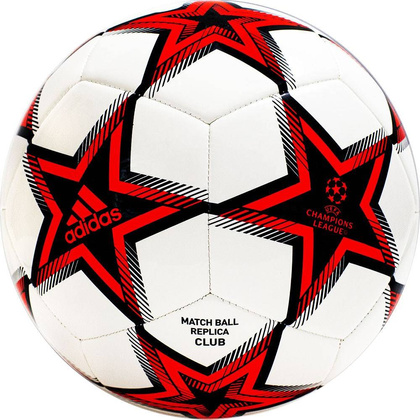 Biało-czerwona piłka nożna adidas Finale Club Pyrostorm GT7789